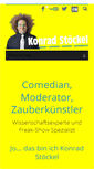 Mobile Screenshot of konradstoeckel.com